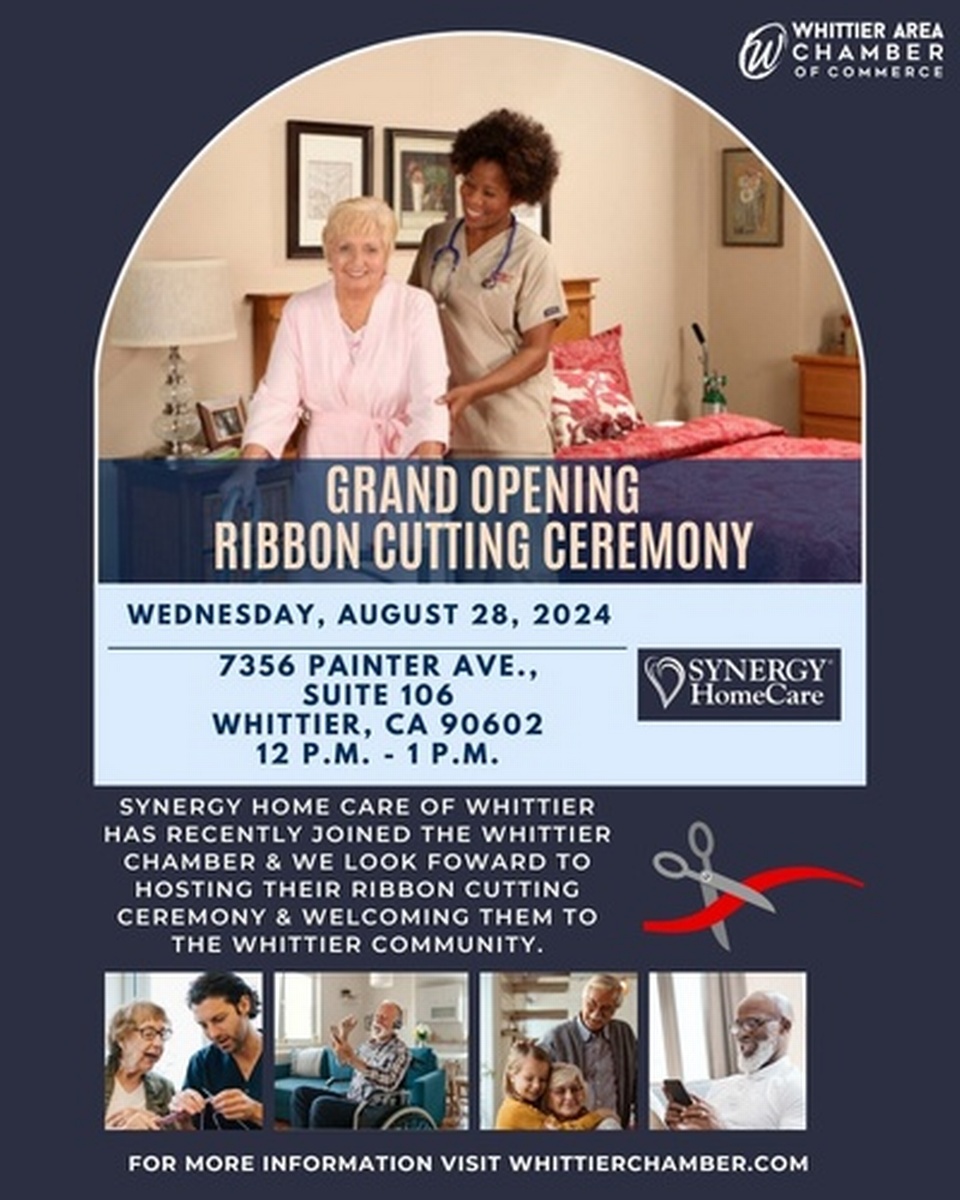 Ribbon Cutting Ceremony Synergy Home Care 12 P.M. Aug 28, 2024
